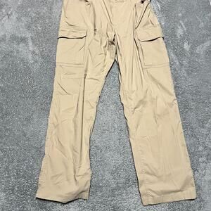 Duluth Trading Pants Mens XXL x34 Belted Flex Dry On The Fly Cargo Hiking